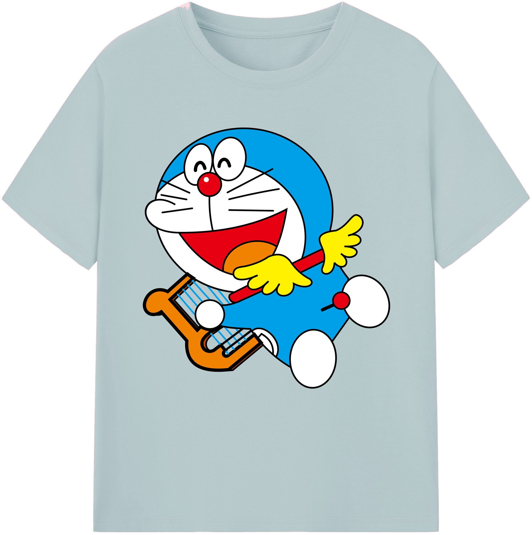 （画像用） ドラえもん Doraemon 綿100％半袖Tシャツ（フロントプリント）